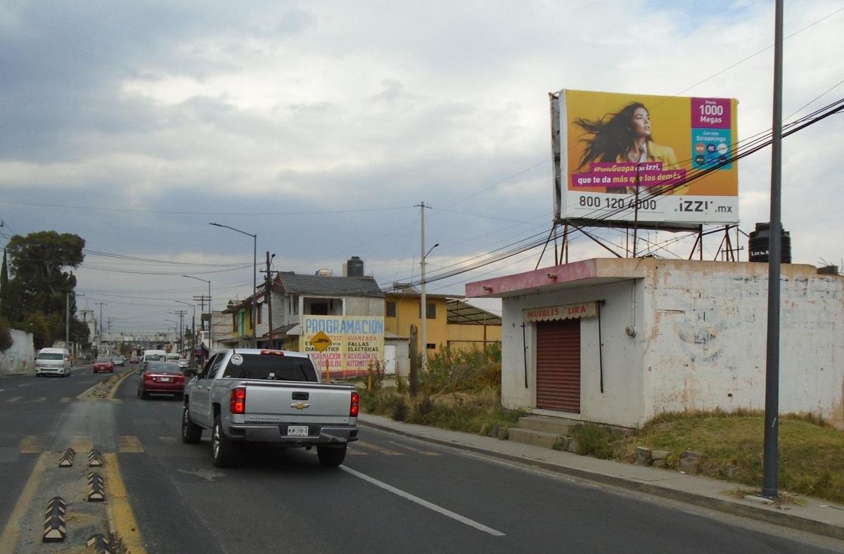 Espectacular TLX-B en Carr. Federal Puebla–Tlaxcala, tramo Acuitlapilco, Tlaxcala